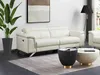 Vente-unique - BREYT Sofa Leder Weiß - B 108 cm x H 77 cm x L 220 cm Bild 2