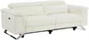 Vente-unique - BREYT Sofa Leder Weiß - B 108 cm x H 77 cm x L 220 cm Bild 4