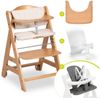 Hauck Hochstuhl Beta Plus Natural, Kinderhochstuhl mit Essbrett, Sitzauflage, Baby-Sitz, Sitzpad & Rollen Bild 2