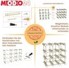 Modo24 Flaschenregal RW7 Eiche Nadelholz Massivholz Für 12 bis 76 Flaschen oder mehr, Weinregal Modular Flaschenregal Weinständer Flaschenständer Bild 3