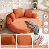 ANYSUN Schlafsofa modulares Sofa, Multifunktionales freistehendes Klappsofabett, Boneless Couch,Ovales Bett mit Kissen, Cordstoff-Bezug, 173x176 cm geeignet für Apartments, Wohnzimmer, Schlafzimmer Bild 3