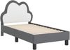 vidaXL Kinderbettgestell mit Kopfteil Hellgrau 70 x 140 cm PU 42011171 Bild 4