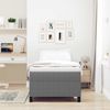 vidaXL Boxspringbett Hellgrau und Weiß 90 x 200 cm Cordstoff 3337442 Bild 4