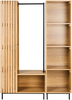 Offener Kleiderschrank mit 9 Ablagefächern LEANDRO Hellbraun Bild 4