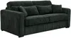 Vente-unique - MONDOVI Sofa SamtStoff Grün - B 208 cm96 cm x H 90 cm x L 214 cm Bild 5