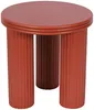 Vente-unique - RAVOKA Beistelltisch Metall Rot - B 35 cm x H 36 cm x L 35 cm Bild 2