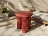 Vente-unique - RAVOKA Beistelltisch Metall Rot - B 35 cm x H 36 cm x L 35 cm Bild 3