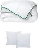 DREAMEA - AZYLIA II Duvet Stoff GrünWeiß - B 220 cm60 cm x H 240 cm15 cm x L 240 cm60 cm Bild 3