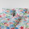 Elegante Mako Satin Bettwäsche Bravo 24537-1 Hibiskus Natur 135x200 Bild 3
