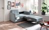 Sofa Milano von Benformato mit zwei einzeln ausziehbaren Schlaffunktionen Luxus-Mikrofaser Bild 2