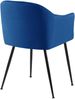 Esszimmerstuhl CILIS - Samt Dunkelblau 57x58x80 cm | Essstühle Esszimmerstühle Küchenstühle Wohnzimmerstühle Bild 4