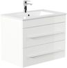 Badmöbel Casa Infinity 750 SoftClose weiss hochglanz : Weiss hochglanz Bild 3