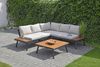 Gartenloungeset JULIE 4tlg. - Akazie, Beige | Gartenmöbel Set Garten Loungegruppe Lounge-Set Pool Loungegarnitur Bild 2