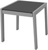 vidaXL Sonnenliegen mit Tisch Aluminium Schwarz 42160 Bild 3