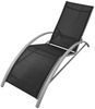 vidaXL Sonnenliegen mit Tisch Aluminium Schwarz 42160 Bild 4