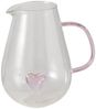 BOLTZE GRUPPE GmbH Wasserkrug mit Herzfigur für 1,5L rosa aus Glas Bild 1