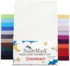 NatureMark 2er Pack Kinder JERSEY Spannbettlaken, Spannbetttuch 100% Baumwolle in vielen Größen und Farben MARKENQUALITÄT ÖKOTEX STANDARD 100 | 70x140 cm - creme/natur Bild 5