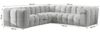 Ecksofa Designersofa SOLVIE XS in Stoff Tiffani Taupe Seite Universal Bild 3