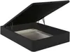 Vente-unique - HESTIA Lattenrost und Bettrahmen Holz, Platte Schwarz - B 120 cm x H 30 cm x L 200 cm Bild 5