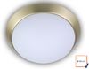 LED Deckenleuchte Deckenschale rund Opalglas matt Dekorring Messing matt Ø 25cm Bild 2