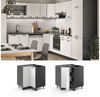 Eckunterschrank R-Line Weiß Landhaus 75.6 cm ohne Arbeitsplatte Vicco Bild 2