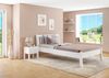 Weißes, breites Einzelbett 120x200 Kiefer massiv V-60.61W-12ohne Zubehör Bild 2