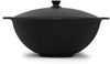Gusseisen Kasan 10L eben NAMANGAN Aluminium Deckel Campingtopf Kazan WOK Kessel Camping BBQ Asia Schaumkelle Bild 4