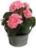 colourliving Blumentopf Pflanztopf Zinktopf Old Green 24cm Ø rund (1 St), langlebig, dekorativ, handbemalt Bild 2