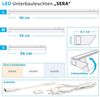 Maxkomfort LED Unterbauleuchte SERA, LED fest integriert, CCT, Unterbauleuchte Bild 4