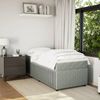 vidaXL Boxspringbett mit Matratze Hellgrau 80x200 cm Samt 3285602 Bild 3