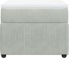 vidaXL Boxspringbett mit Matratze Hellgrau 80x200 cm Samt 3285602 Bild 4