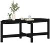 vidaXL Couchtisch Schwarz 118x63x45 cm Massivholz Kiefer 822321 Bild 4