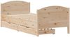 vidaXL Massivholzbett ohne Matratze 90x190 cm Kiefer 3301809 Bild 3