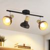 Nettlife Deckenstrahler Vintage E14 Innen Industrial Eisen Lampenschirm Schwenkbar, Schwenkbar, ohne Leuchtmittel, Spotleuchte für Schlafzimmer Flur Wohnzimmer Bild 5