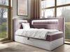 Boxspringbett 'Gladino Junior 3' rosa 80x200 cm Links Bild 2