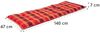 Sylt Bankkissen Polsterauflage Schaumstoffkern Polyester Rot Bild 3