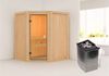 Karibu Sauna Faurin + 9kW Saunaofen mit integrierter Steuerung Bild 1