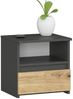 Home Collective Kommode 40 cm breit Holz Highboard Sideboard für Flur Schlafzimmer Wohnzimmer (Mehrzweckschrank Schrank schmal Kommode Schlafzimmer mit Schubladen), Kinderzimmer Organizer 40 cm hoch, 1 Schublade graphit-Artisan Eiche Bild 5