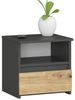 Home Collective Kommode 40 cm breit Holz Highboard Sideboard für Flur Schlafzimmer Wohnzimmer (Mehrzweckschrank Schrank schmal Kommode Schlafzimmer mit Schubladen), Kinderzimmer Organizer 40 cm hoch, 1 Schublade graphit-Artisan Eiche Bild 4