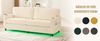Zweisitzer Sofa 203x77,5x86 cm – Chenille-Bezug mit USB-C und LED-Beleuchtung Bild 3