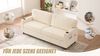 Zweisitzer Sofa 203x77,5x86 cm – Chenille-Bezug mit USB-C und LED-Beleuchtung Bild 5