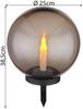 LED Solarleuchte, Flackernde Kerze, Erdspieß, rauch, D 25 cm Bild 3