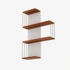 Skye Decor Wandregal 100% MELAMINE COATED PARTICLE BOARD, 96 cm x 19 cm x 64 cm N1736 Bild 4