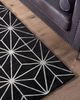 Teppich schwarz/silber 140x200 cm geometrisches Muster SIBEL Bild 3