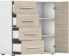 MOEBLO Kommode Irys mini 01 (Wohnzimmer Kommode Schlafzimmer Komodenschrank Highboard, 90cm 1D4S Sideboard), (B x H x T): 90 x 95 x 45 cm Bild 2