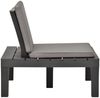 vidaXL Garten-Lounge-Stuhl mit Sitzpolster Kunststoff Anthrazit 48826 Bild 3