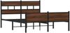 vidaXL Bettgestell ohne Matratze Braun Eiche 140x190 cm Holzwerkstoff 4017344 Bild 3
