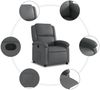 vidaXL Relaxsessel Grau Kunstleder 3205898 Bild 5
