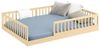 CADANI Kinderbett CADANI Timi Kinderbett Montessori Bodenbett (Rausfallschutz abnehmbar), Bodenbett mit Roll-Lattenrost Bild 4