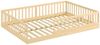 CADANI Kinderbett CADANI Timi Kinderbett Montessori Bodenbett (Rausfallschutz abnehmbar), Bodenbett mit Roll-Lattenrost Bild 2